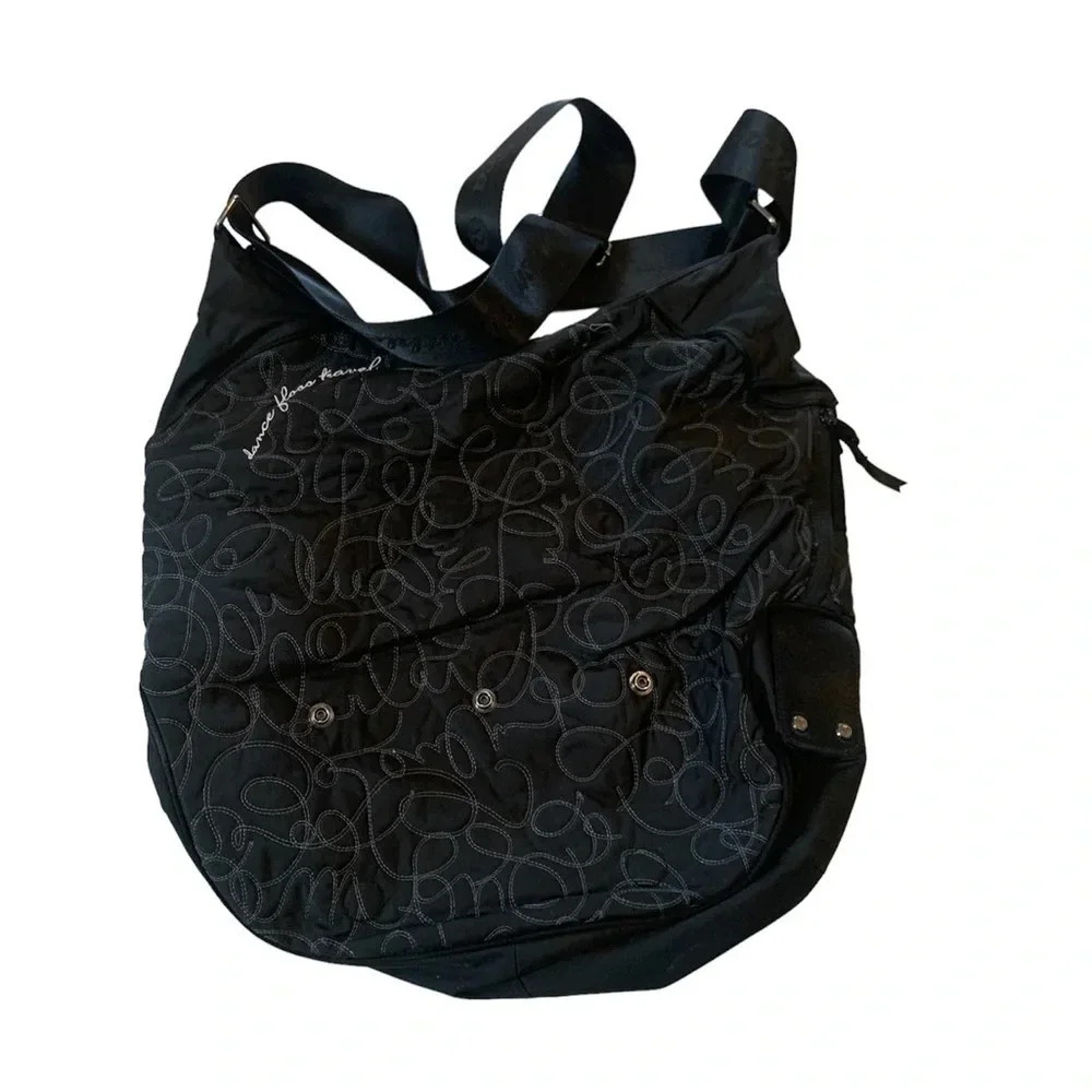 Lululemon Black Dance Floss Travel Messenger Bag